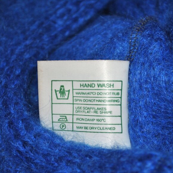 Vintage Donegal Design Women\'s Hat Handwoven Mohair & Wool Blue Tam Hat Beret main image 10